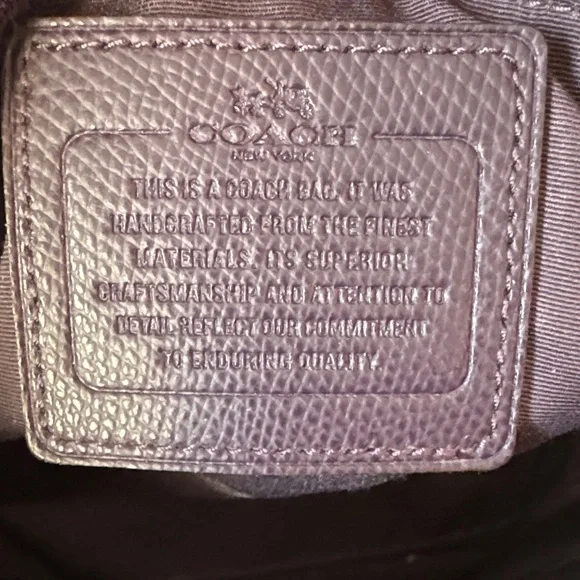 Coach Tan and Purple Signature Tote - Picture 2 of 5